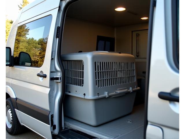 ペット送迎車とドライバー